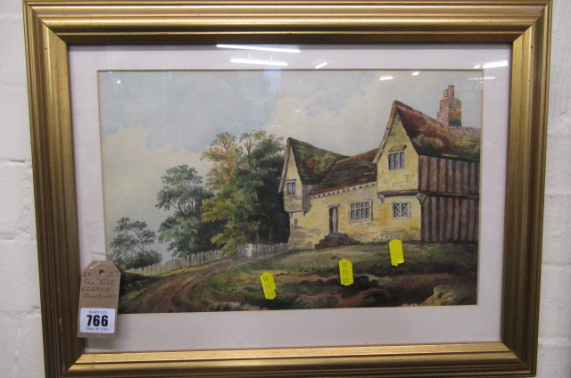 TWO GILT FRAMED PAINTINGS Image