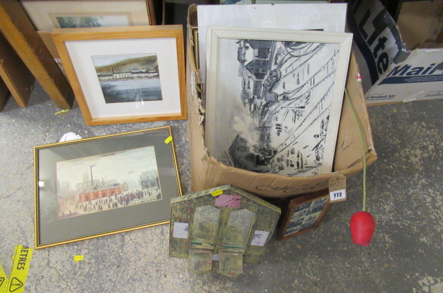 BOX OF PICTURES AND PRINTS Image