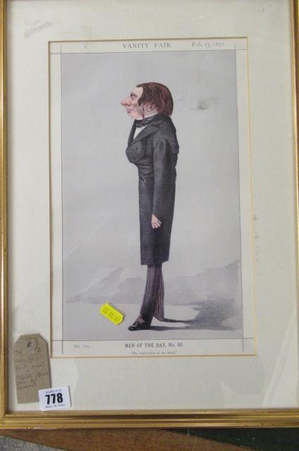 VANITY FAIR PRINT AND FRENCH PEN AND INK BY GRIMAUD Image