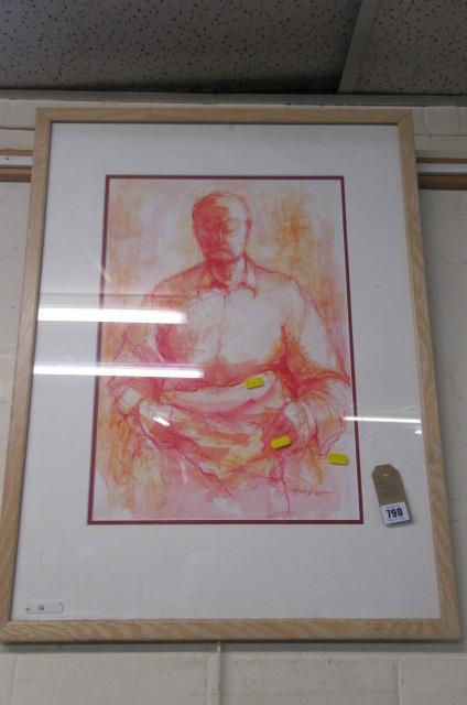 PASTEL DRAWING SIGNED HARPER Image