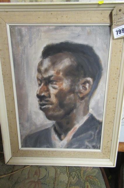 TWO OILS AND A PENCIL DRAWING Image