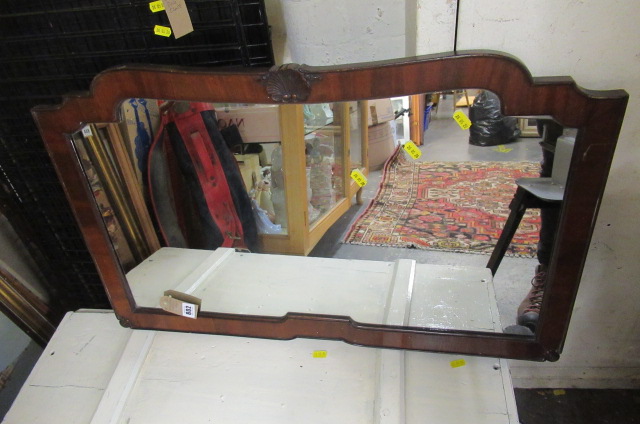 MAHOGANY FRAMED MIRROR Image