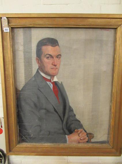 FRAMED OIL PORTRAIT Image