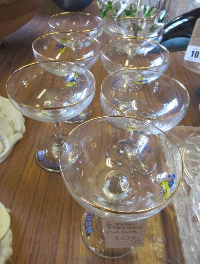 SET OF SIX BABYCHAM GLASSES Image