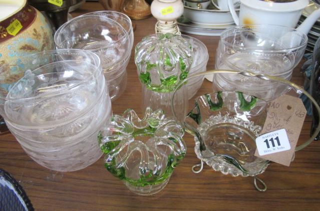 QUANTITY OF GLASS INCLUDING FINGER BOWLS Image