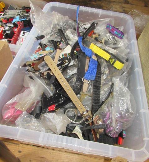 LARGE CONTAINER OF WATCH STRAPS Image