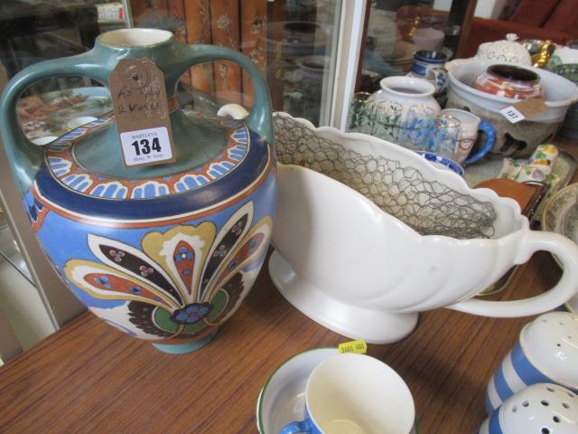 TWO CERAMIC VASES Image