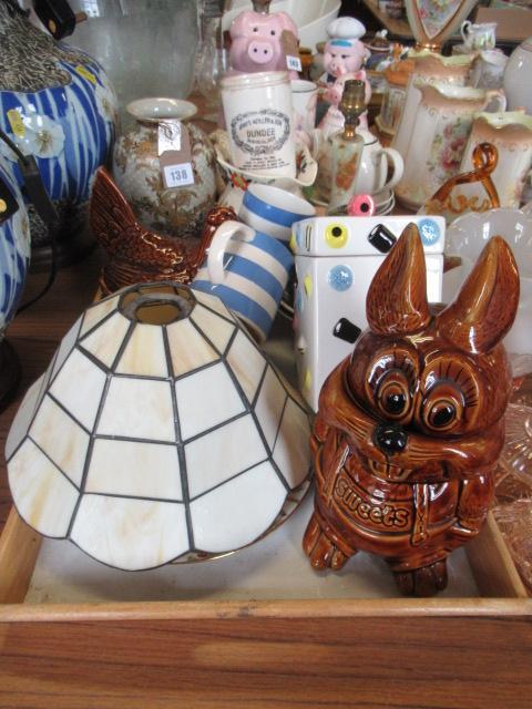 TRAY OF CORNISHWARE AND OTHER CERAMICS Image