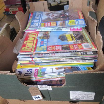 TWO BOXES OF RAILWAY MAGAZINES Image