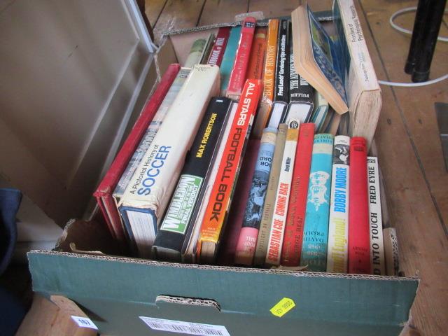 BOX OF FOOTBALL BOOKS ETC Image