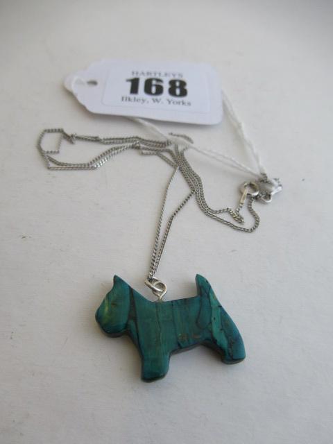 DOG PENDANT ON SILVER CHAIN Image