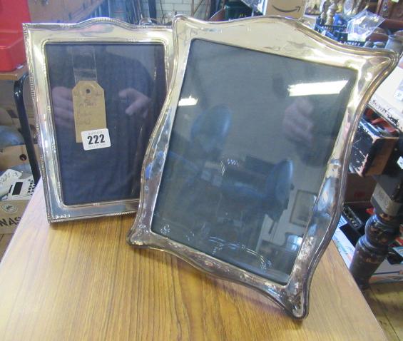 TWO SILVER PHOTO FRAMES Image