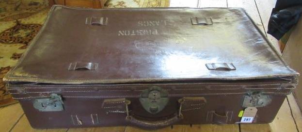 LARGE LEATHER SUITCASE Image