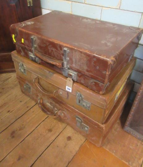 THREE VINTAGE TRAVEL CASES Image