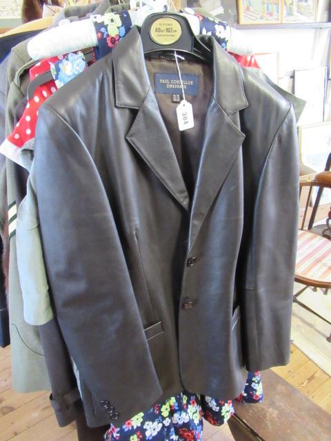 PAUL COSTELLOE DRESSAGE LEATHER JACKET SIZE 16 Image