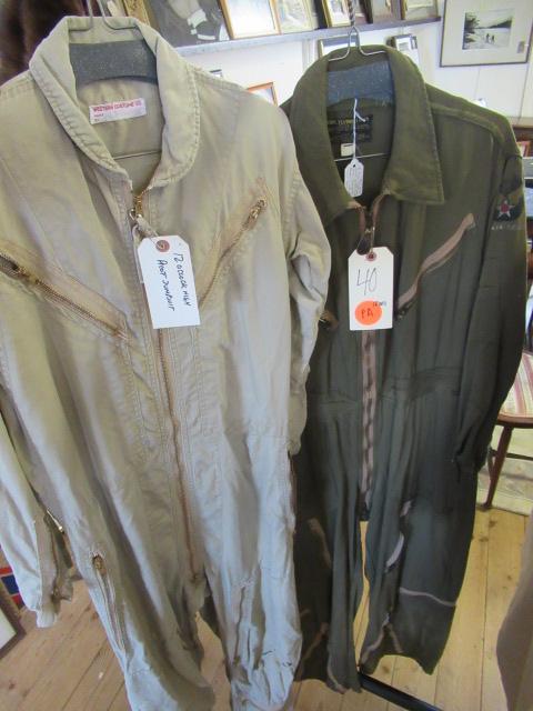 TWO FILM COSTUME WWII PILOTS FLIGHT SUITS FROM MEMPHIS BELLE AND 12 'O CLOCK HIGH Image
