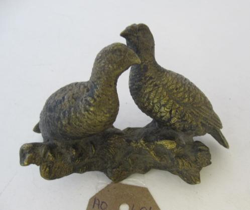 BRONZE SCULPTURE OF PHEASANTS Image