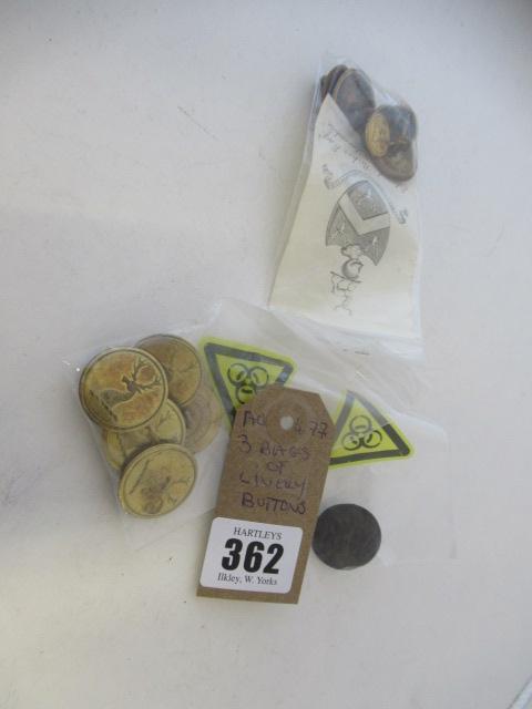 THREE BAGS OF LIVERY BUTTONS Image