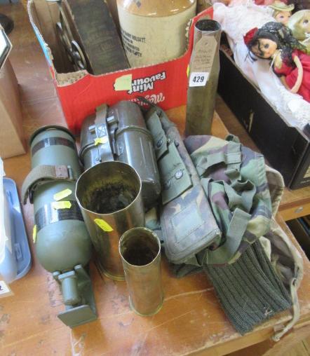 MILITARY FIRE EXTINGUISHER AND SHELL CASES ETC Image