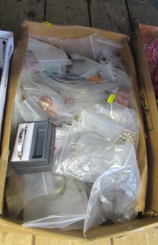 BOX OF COSTUME JEWELLERY Image