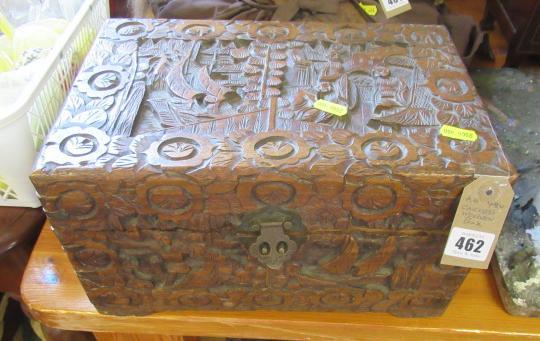 CARVED CAMPHOR WOOD BOX Image