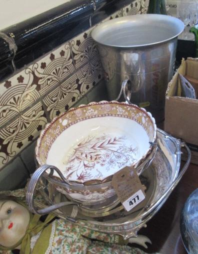 WINE COOLER AND TWO PLATED DISHES Image