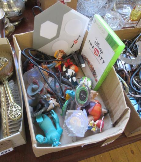 BOX INCLUDING XBOX 360 INFINITY GAME AND CHARACTERS Image