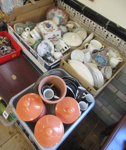 THREE BOXES OF CERAMICS Image