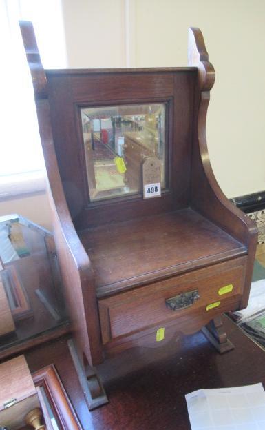 SMALL OAK VANITY UNIT Image