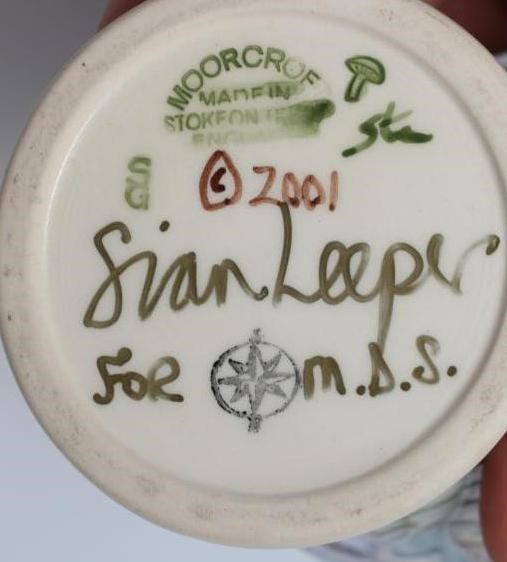 A MOORCROFT POTTERY MEADOW CRANESBILL PATTERN VASE, 2002, designed by Sian Leeper, impressed and Image