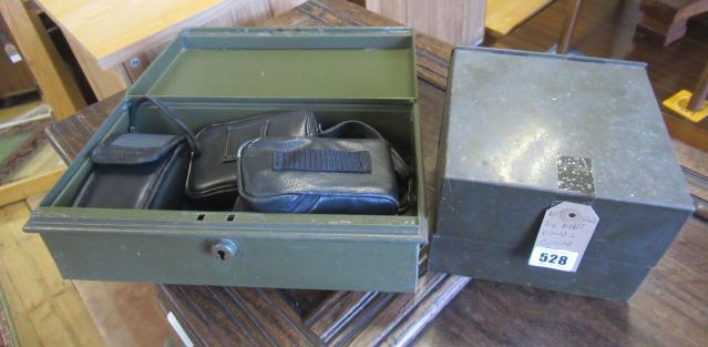 TWO METAL BOXES AND CONTENTS Image