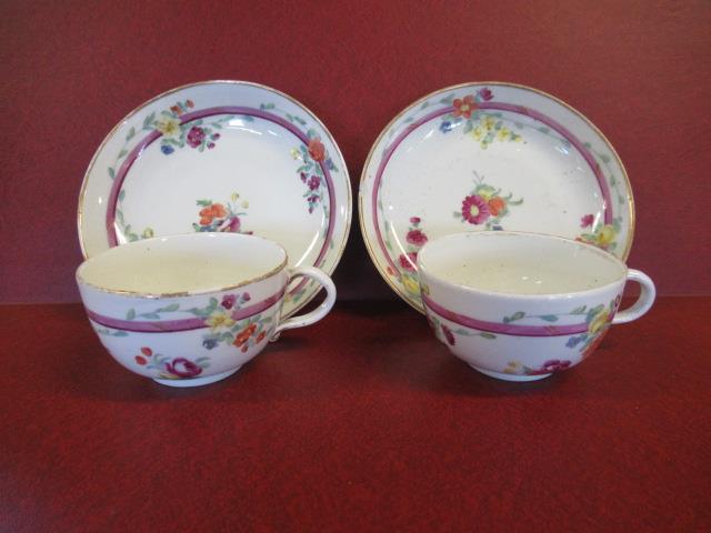 PAIR OF CONTINENTAL CUPS AND SAUCERS Image