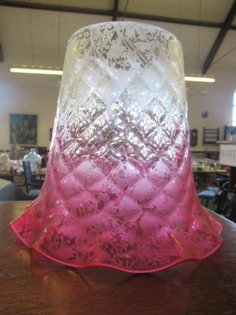 LARGE CRANBERRY GLASS SHADE Image