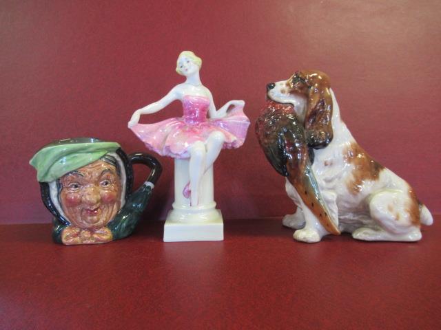 ROYAL DOULTON FIGURES AND TWO OTHERS Image
