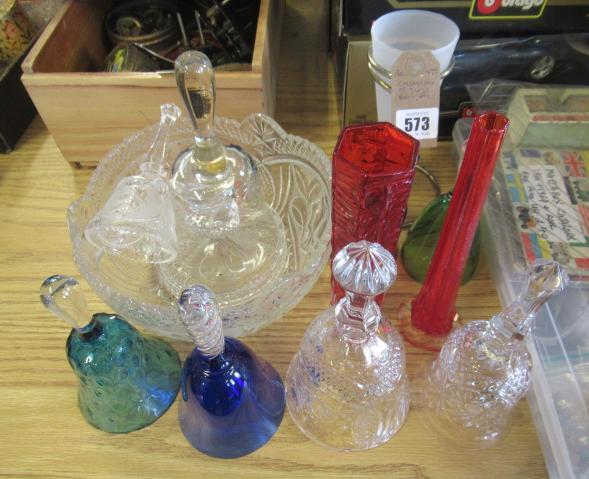COLLECTION OF GLASS BELLS ETC Image