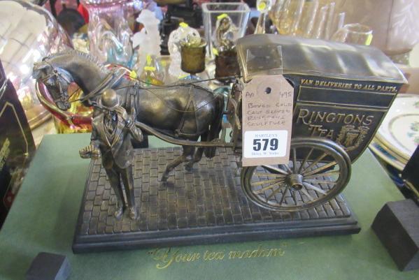 BOXED BRONZED RESIN RINGTONS SCULPTURE Image