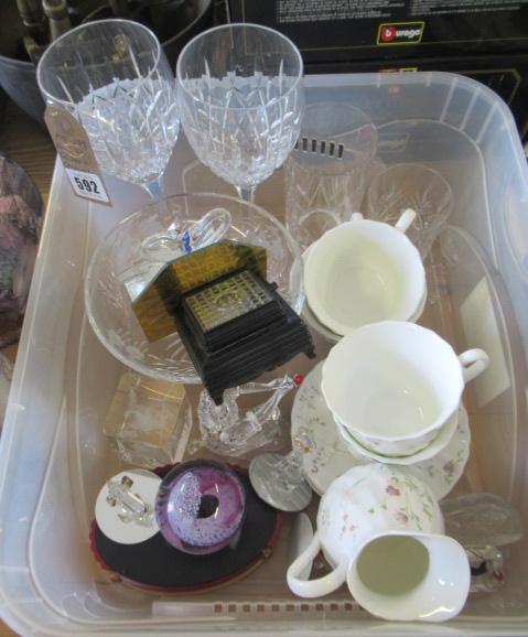 QUANTITY OF GLASS AND CERAMICS INCLUDING CAITHNESS PAPERWEIGHT Image