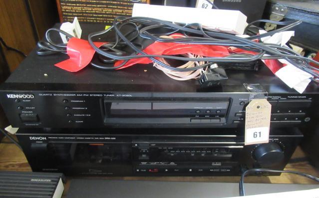 DENON DRM500 TAPE DECK AND KENWOOD KT2020L TUNER Image