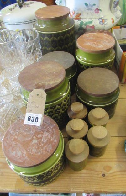 RETRO GREEN HORNSEA KITCHEN JARS Image