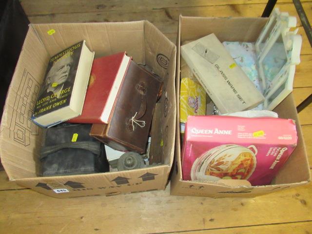 TWO BOXES OF MISCELLANEOUS ITEMS Image