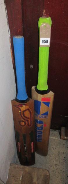 TWO CRICKET BATS Image