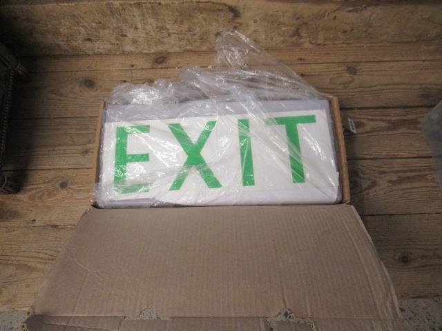 BOXED EMERGENCY EXIT SIGN Image