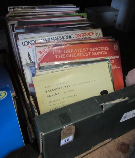 BOX OF LP RECORDS Image