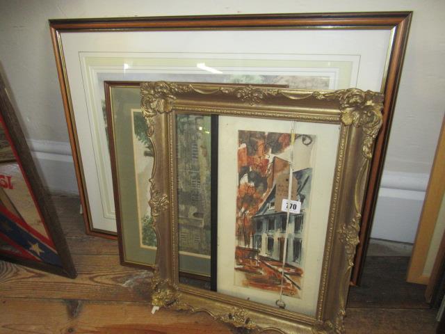 FOUR FRAMED PICTURES AND A FRAME Image