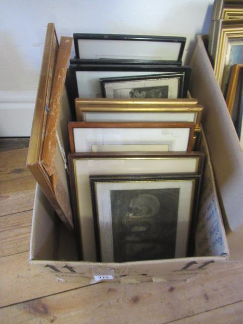BOX OF ANTIQUE PRINTS ETC Image
