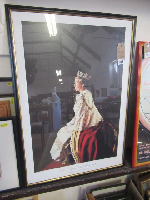 FRAMED PRINT OF HRH QUEEN ELIZABETH II Image