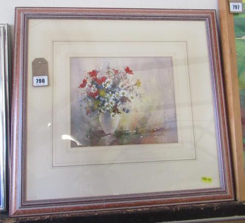 SIMON DEVERILL FLORAL STILL LIFE GOUACHE Image