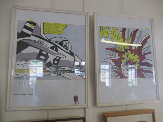 TWO FRAMED ROY LICHTENSTEIN PRINTS Image