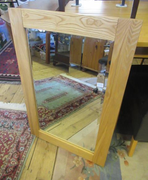 LIGHT OAK FRAMED MIRROR Image