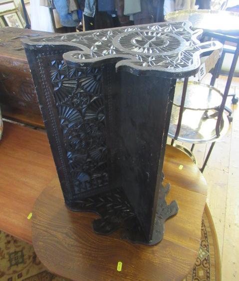 CARVED OAK BOOKSHELF Image